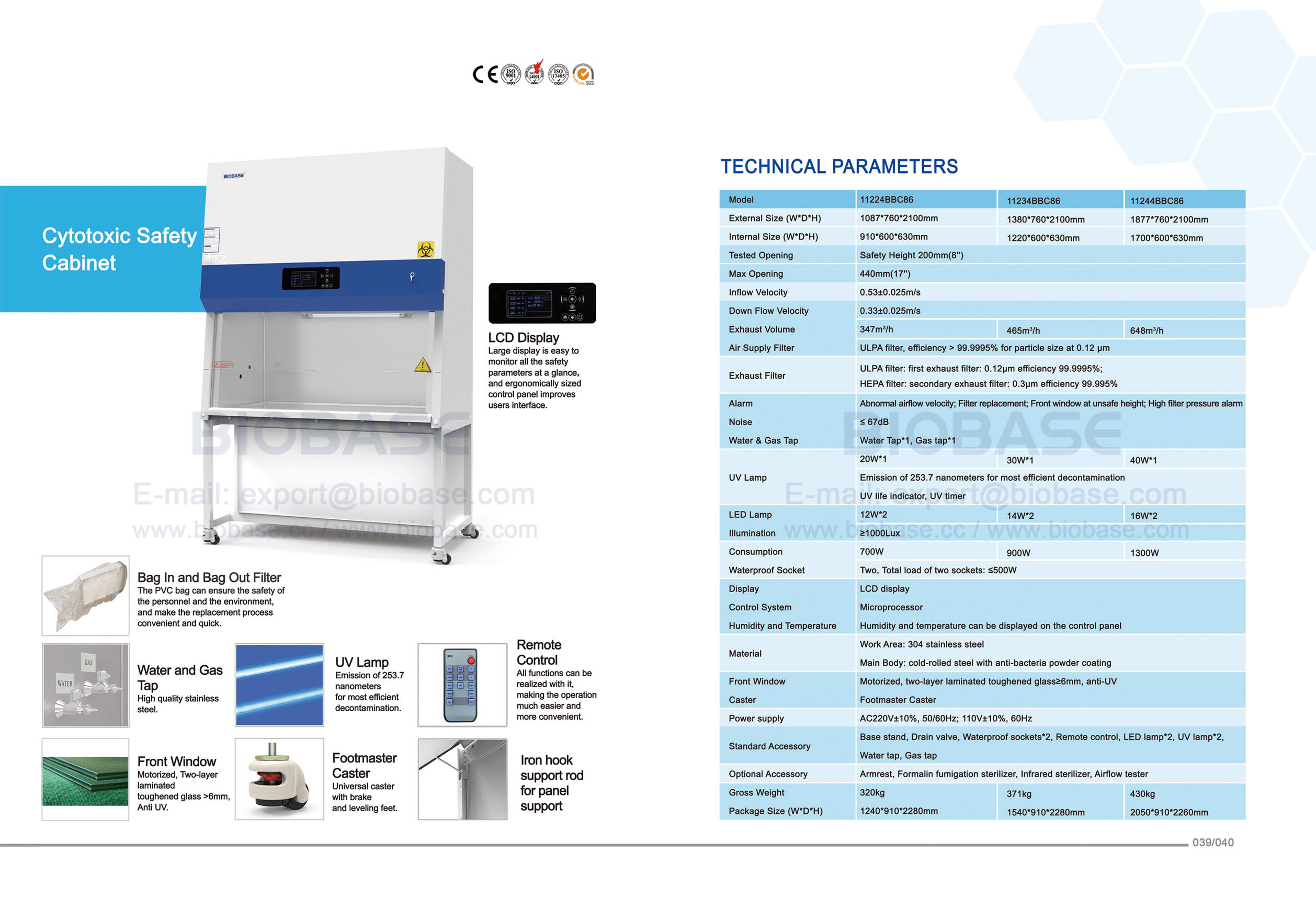 39-40 gabinete de seguridad citotóxico