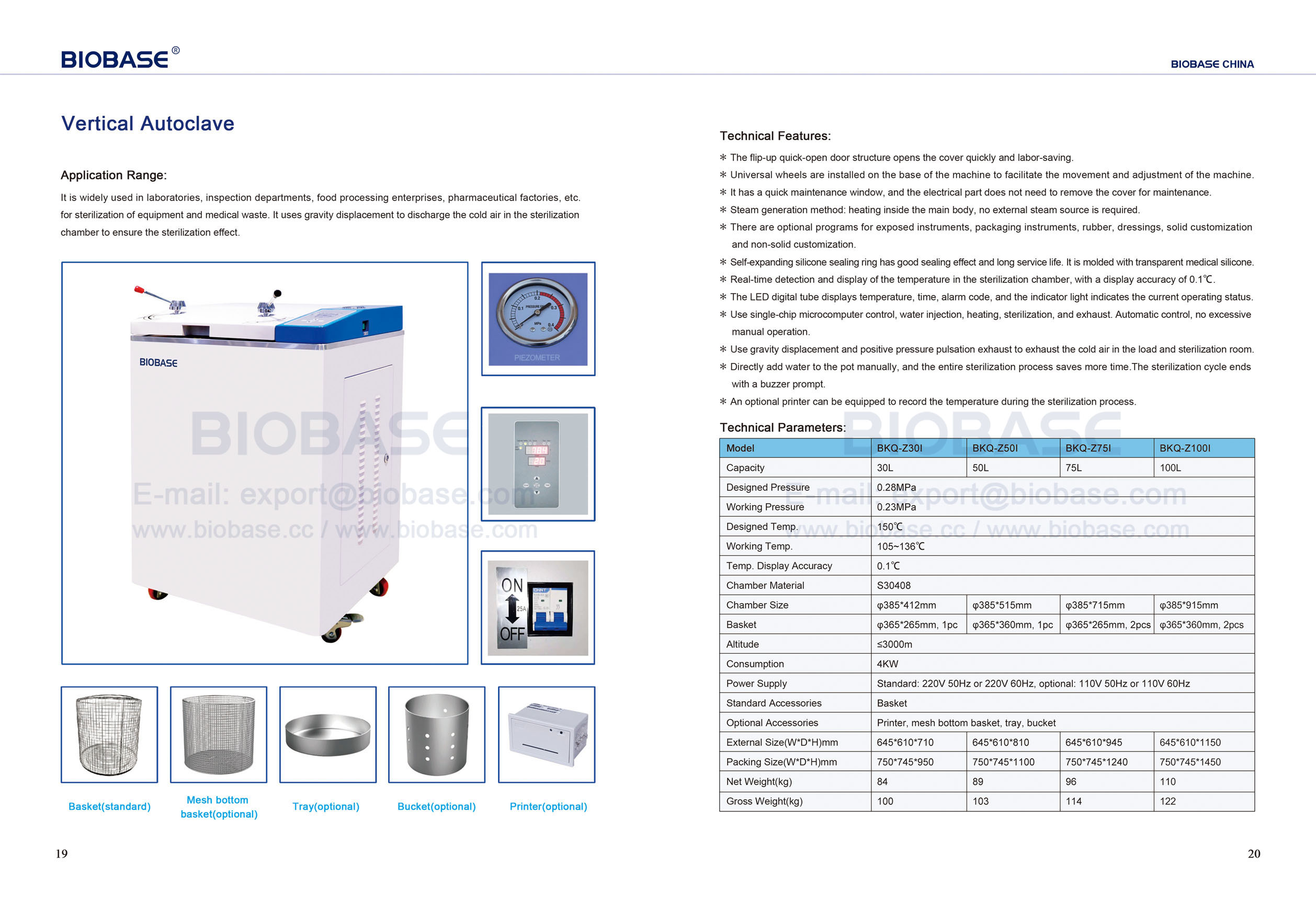 19-20 Autoclaves verticales