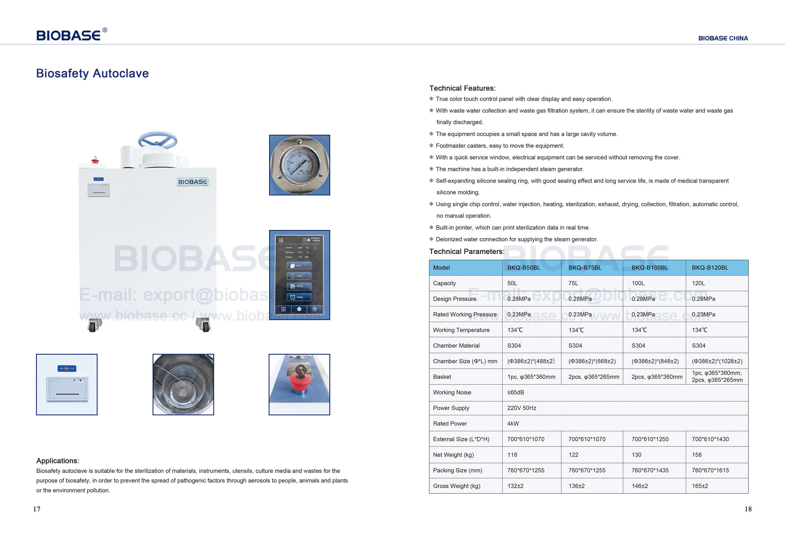 17-18 Autoclave de Bioseguridad