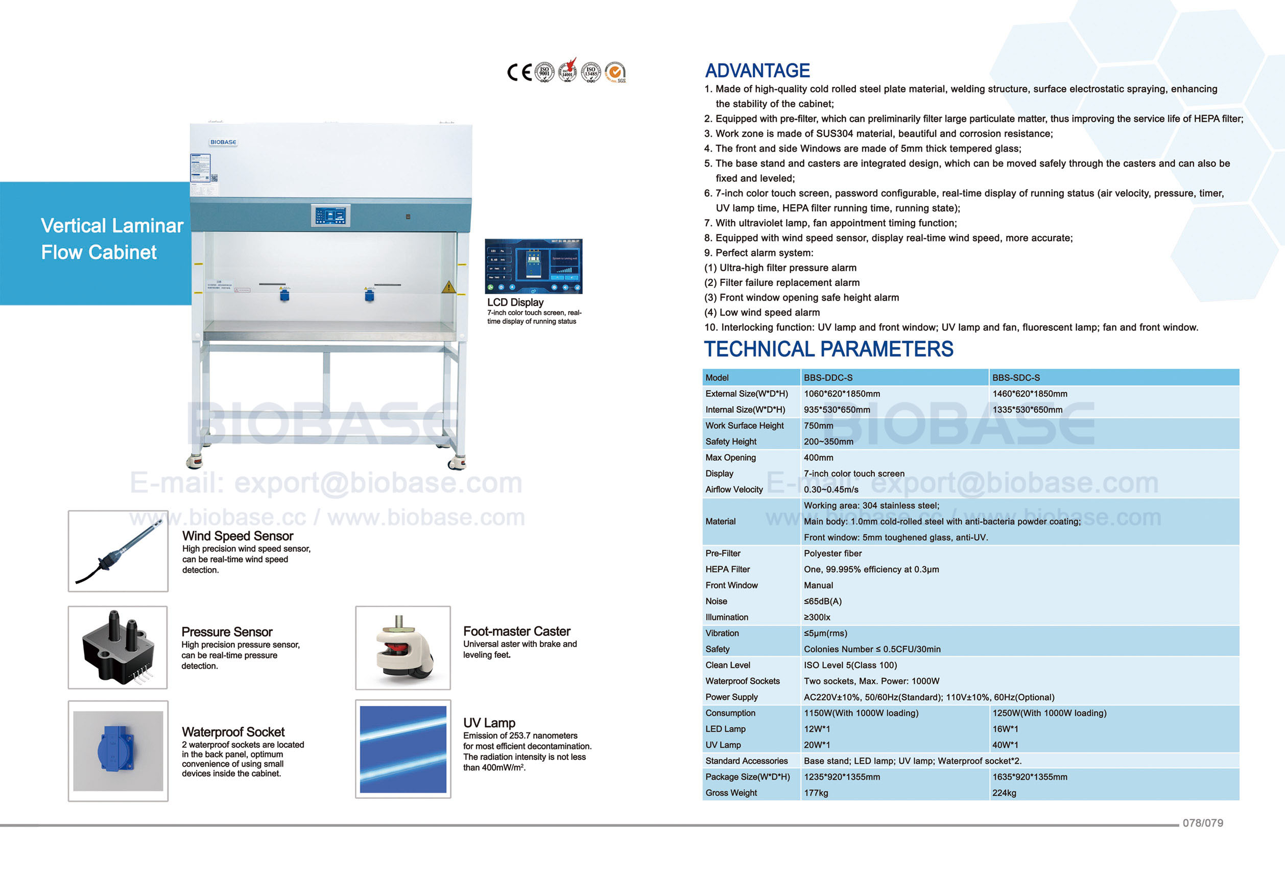 78-79 gabinete de flujo laminar vertical