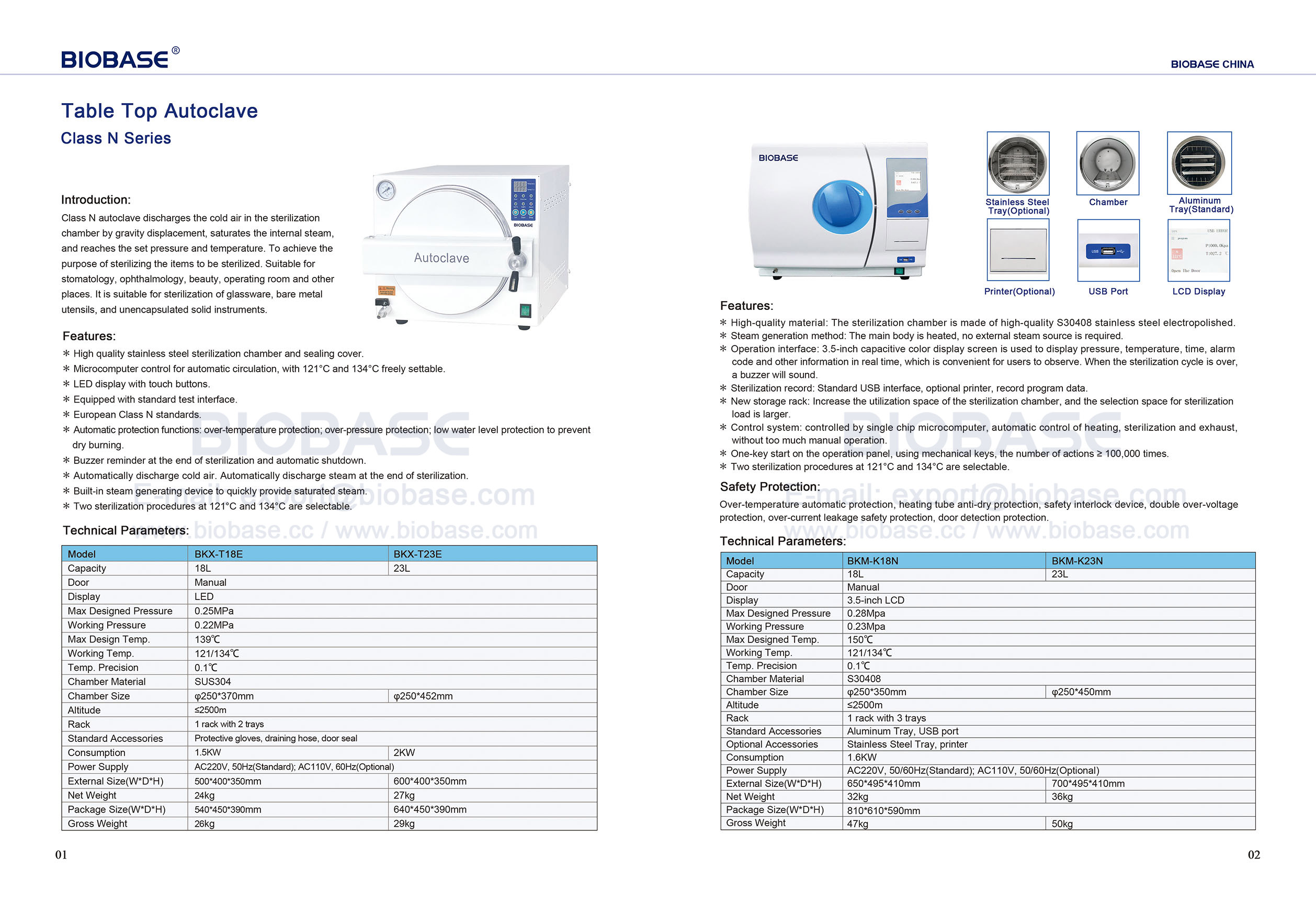 1-2 Table Top Autoclave Clase N Serie N