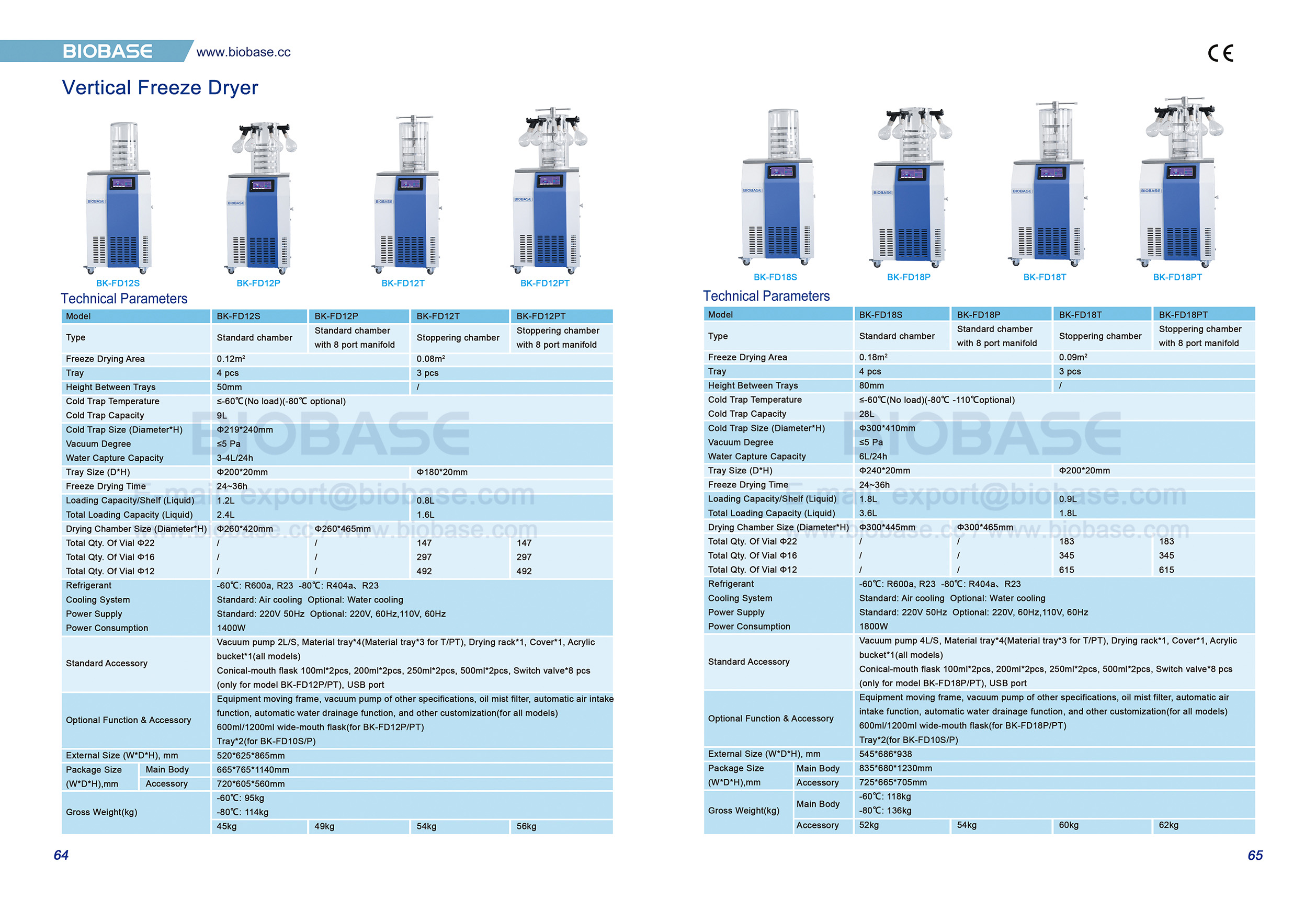 64-65 Libre de congelaci&oacute;n vertical