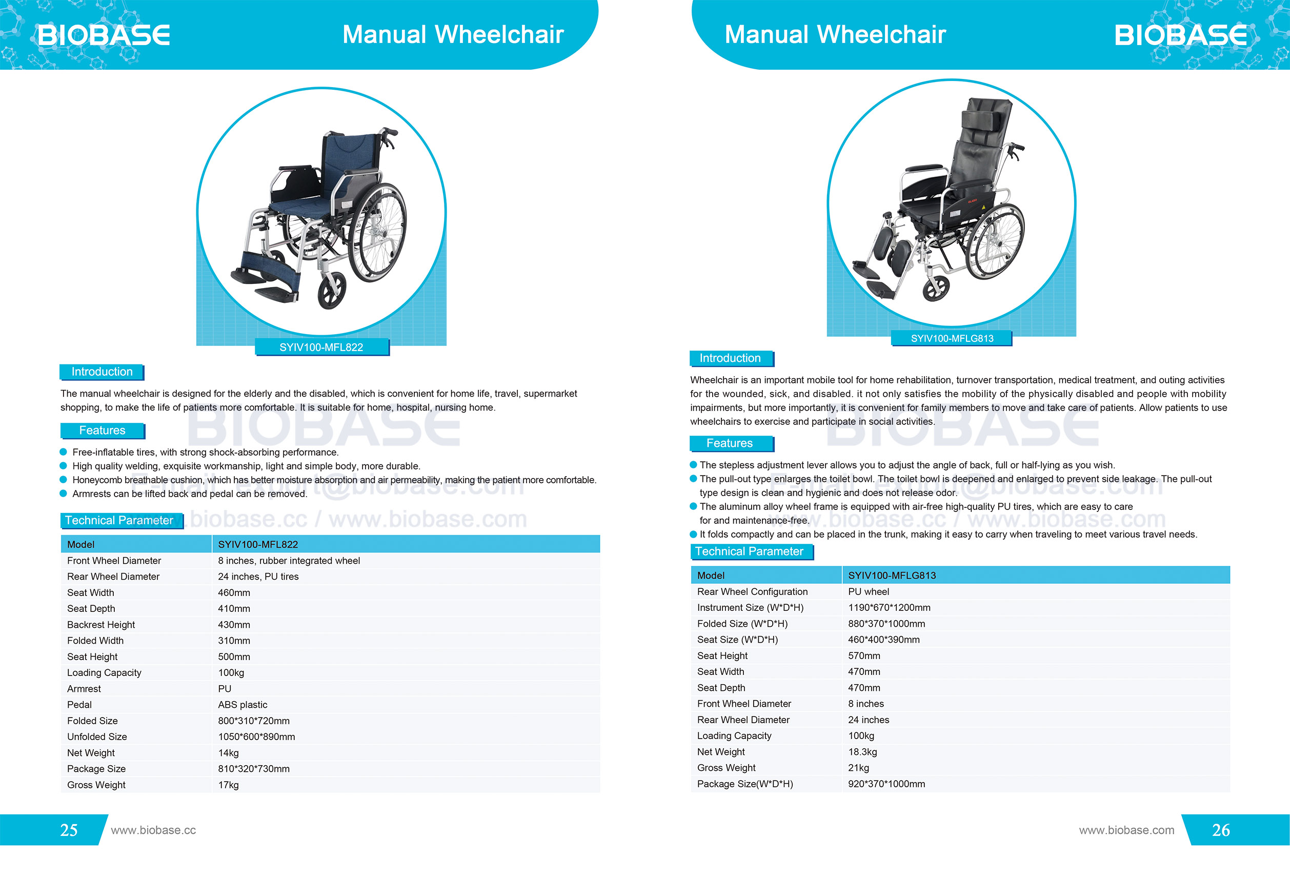 25-26 Silla de ruedas manual