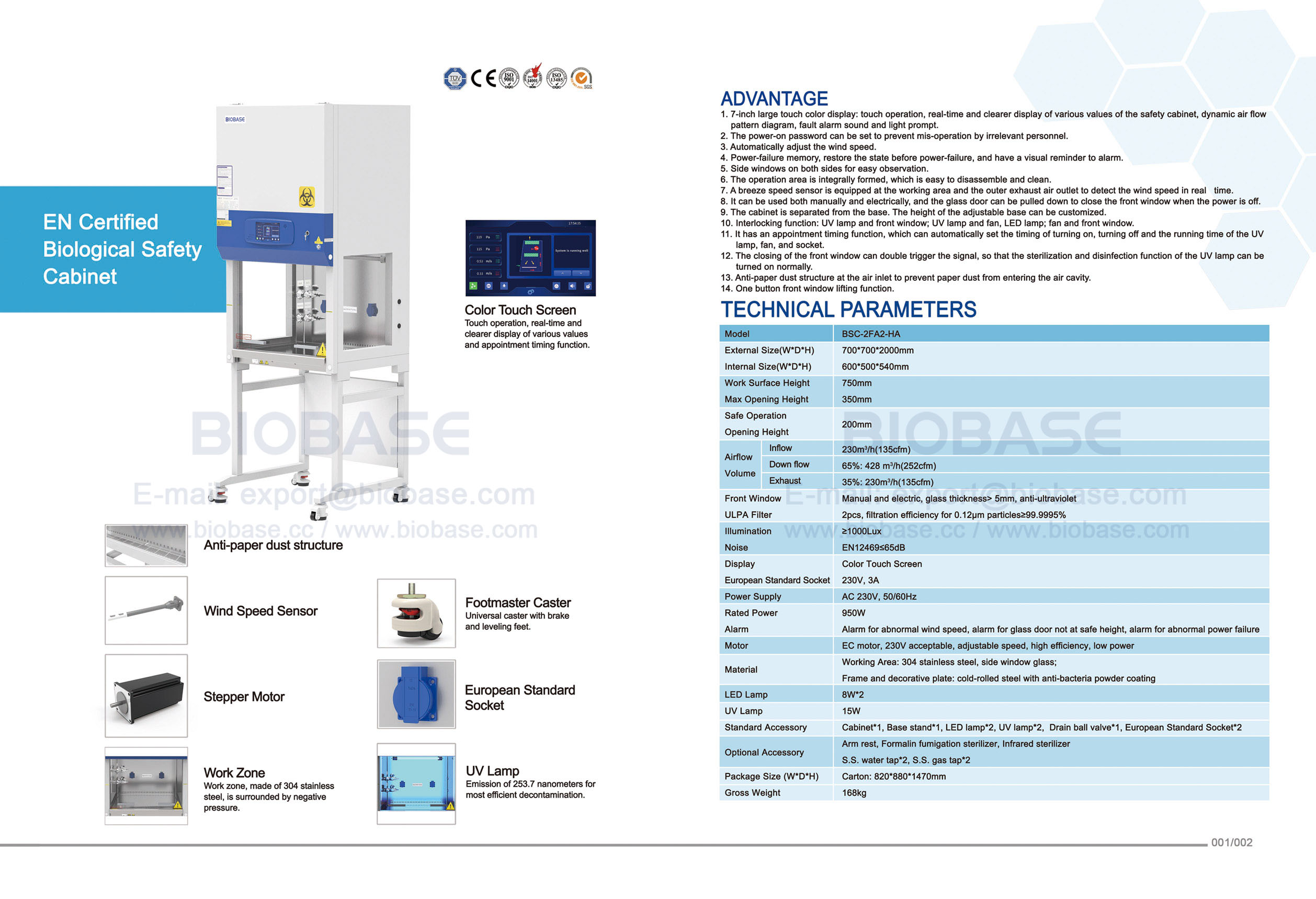 01-02 EN Certificado Gabinete de seguridad biológica BSC-2FA2-HA