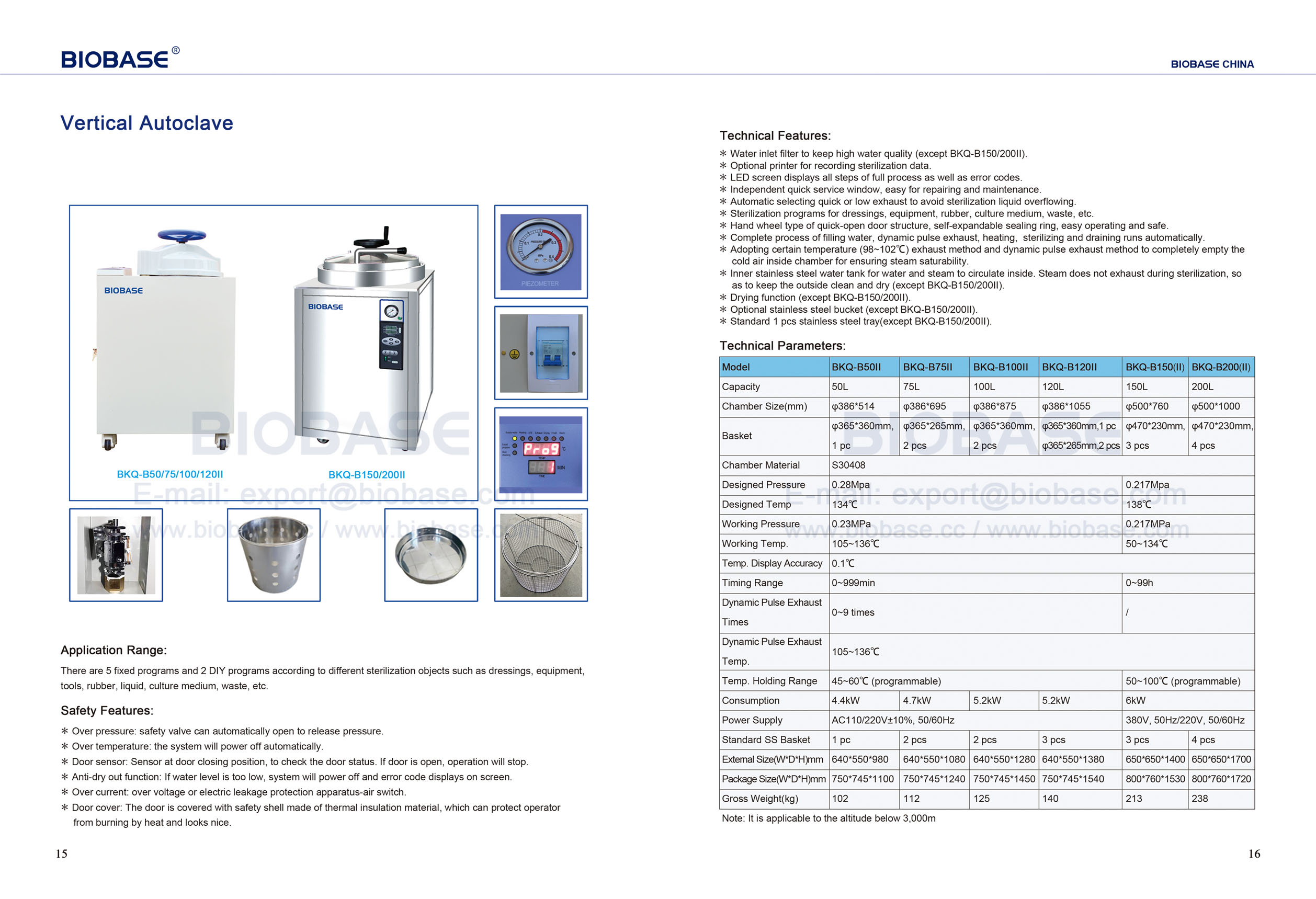 15-16 Autoclaves verticales