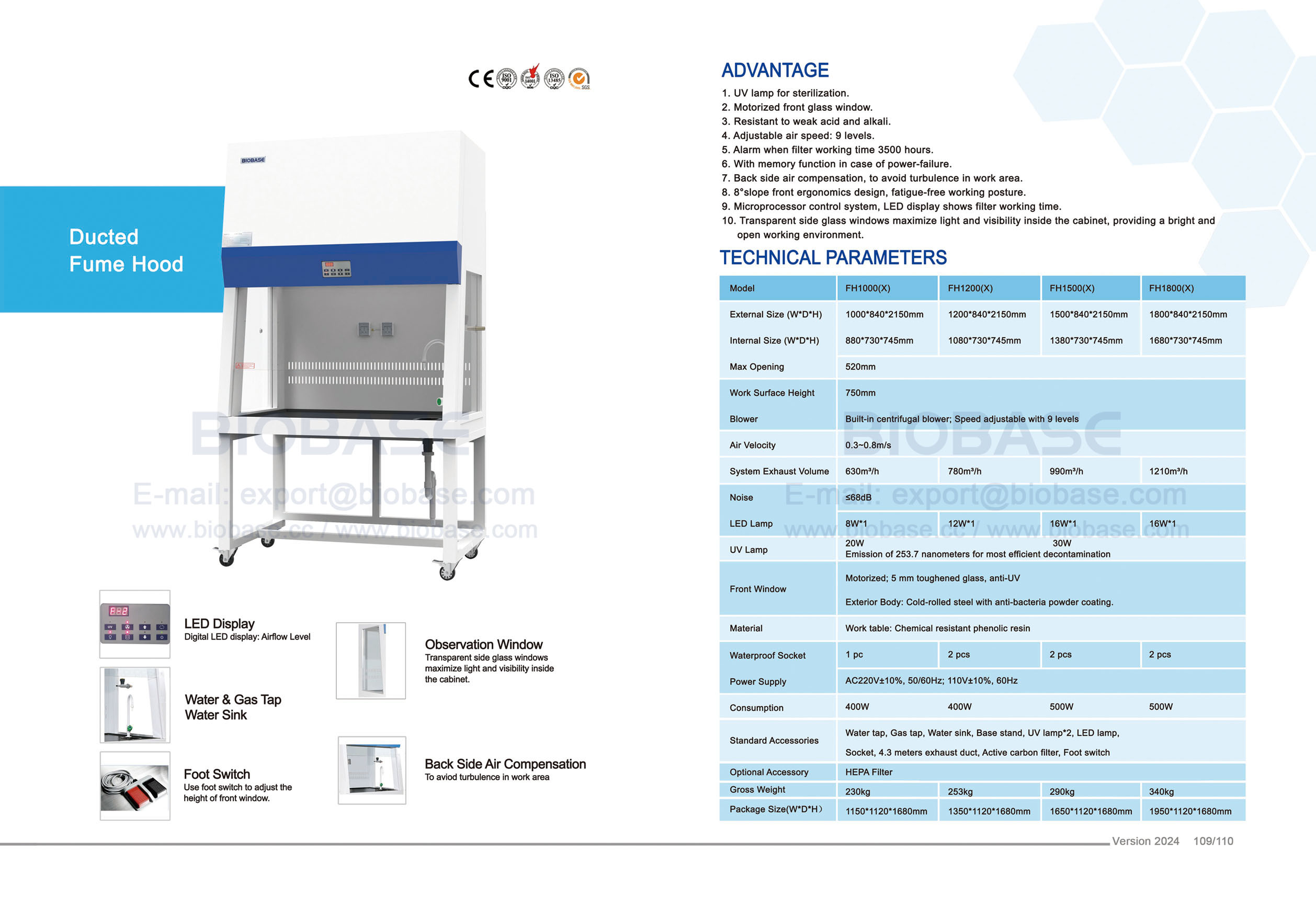 109-110 Campana extractora--FH1000(X)