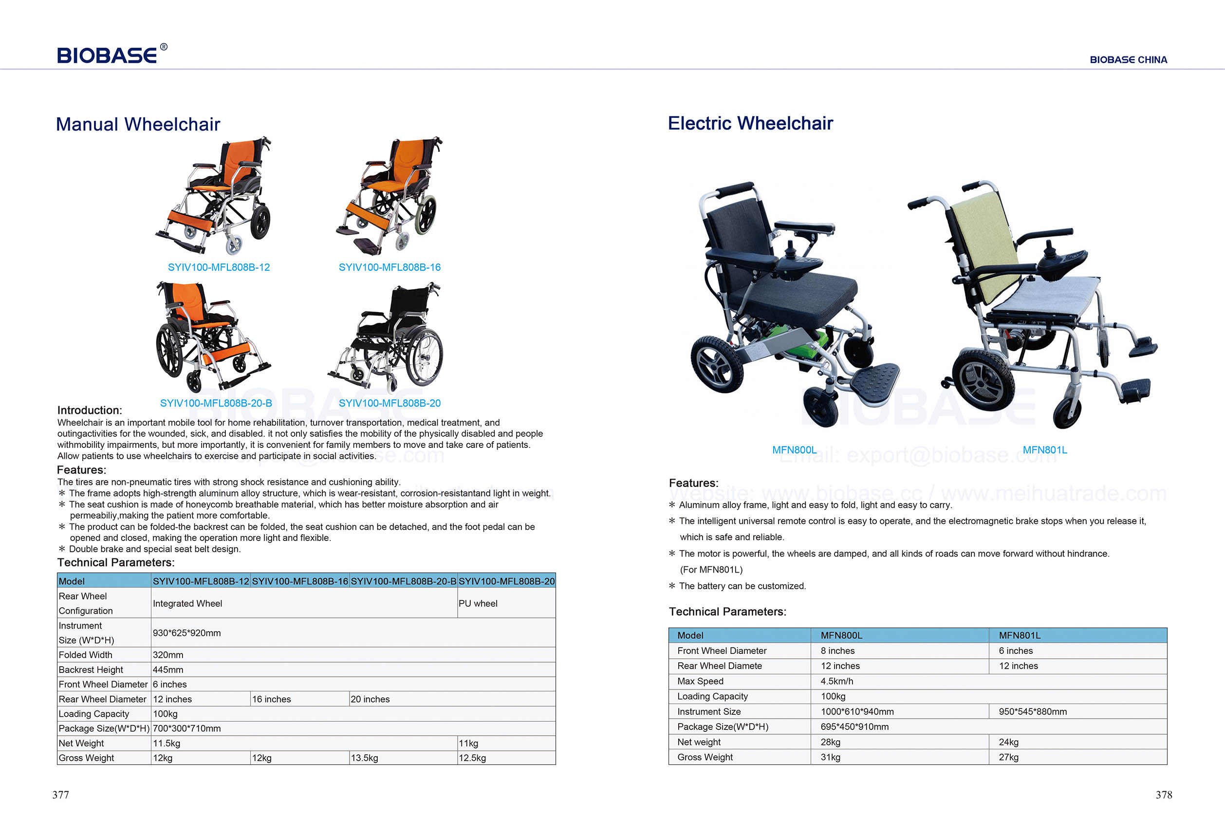 377-378 Silla de ruedas manual y silla de ruedas eléctrica