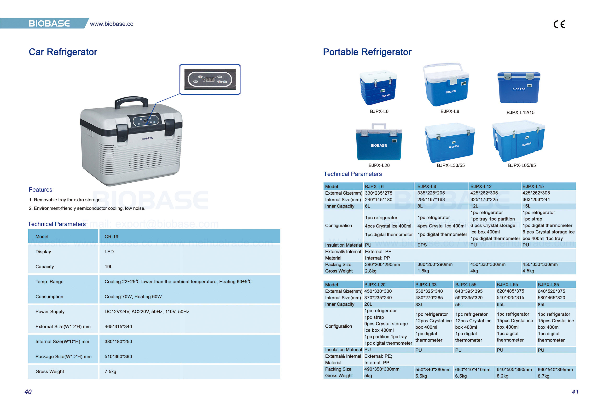 40-41 Refrigerador para automóvil y refrigerador portátil