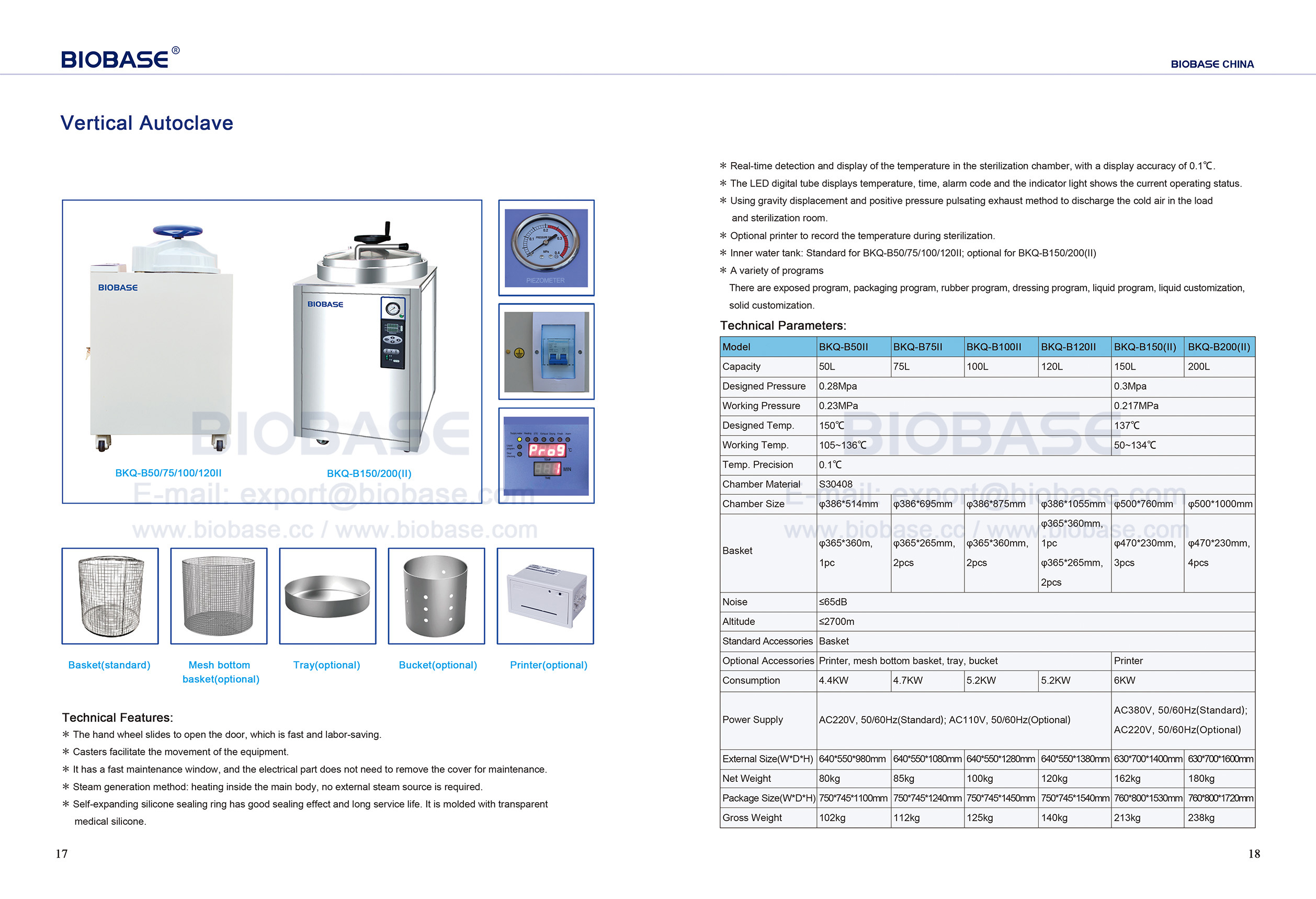 17-18 Autoclave vertical