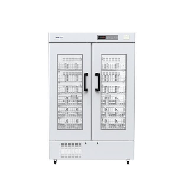 Refrigerador del banco de sangre (puerta doble)