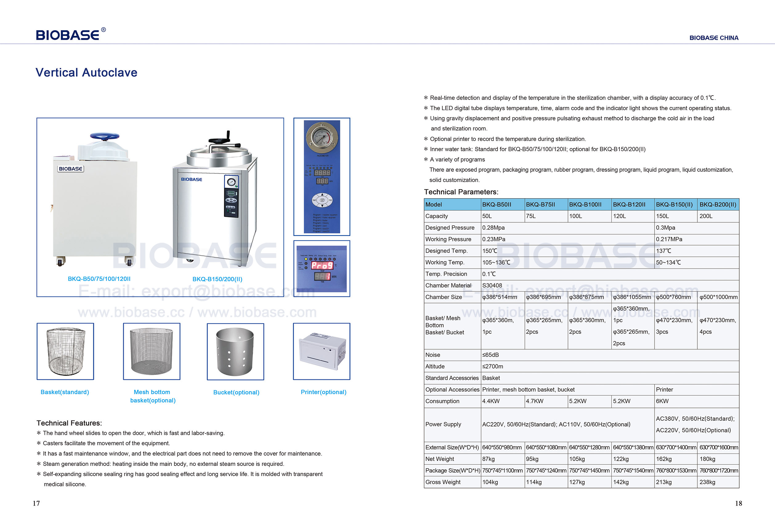 17-18 Autoclave vertical