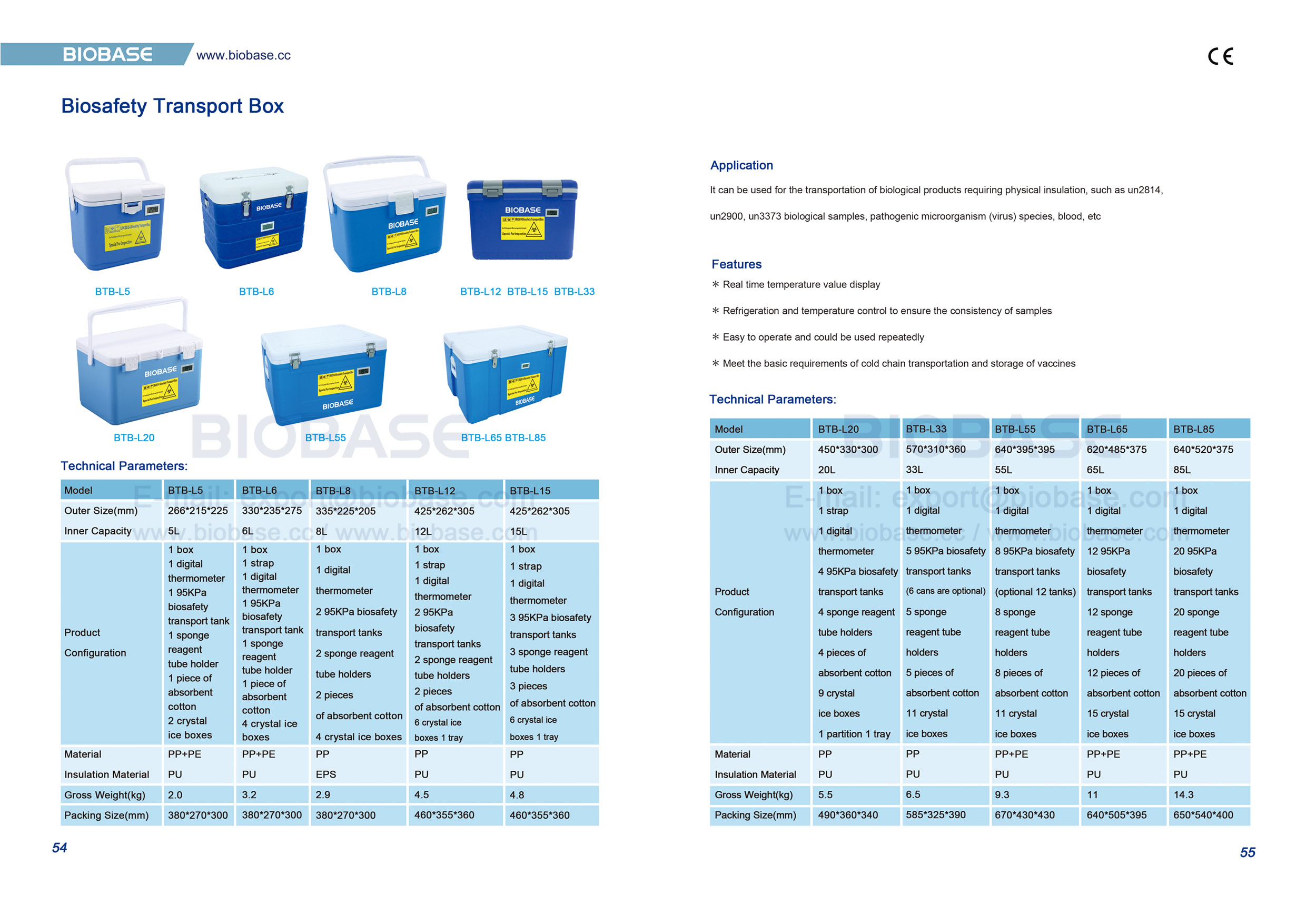 54-55 Caja de Transporte de Bioseguridad