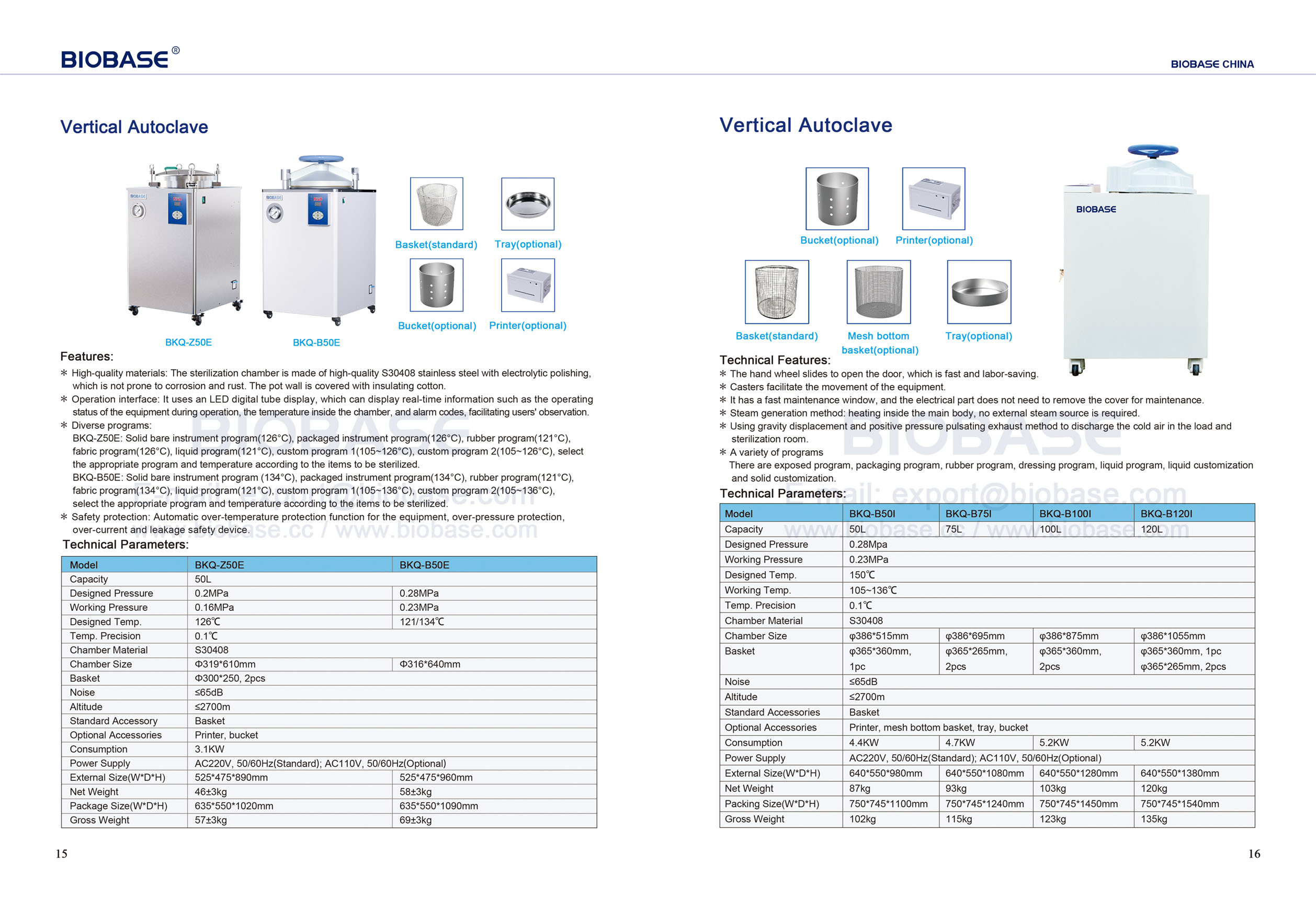 15-16 autoclave vertical