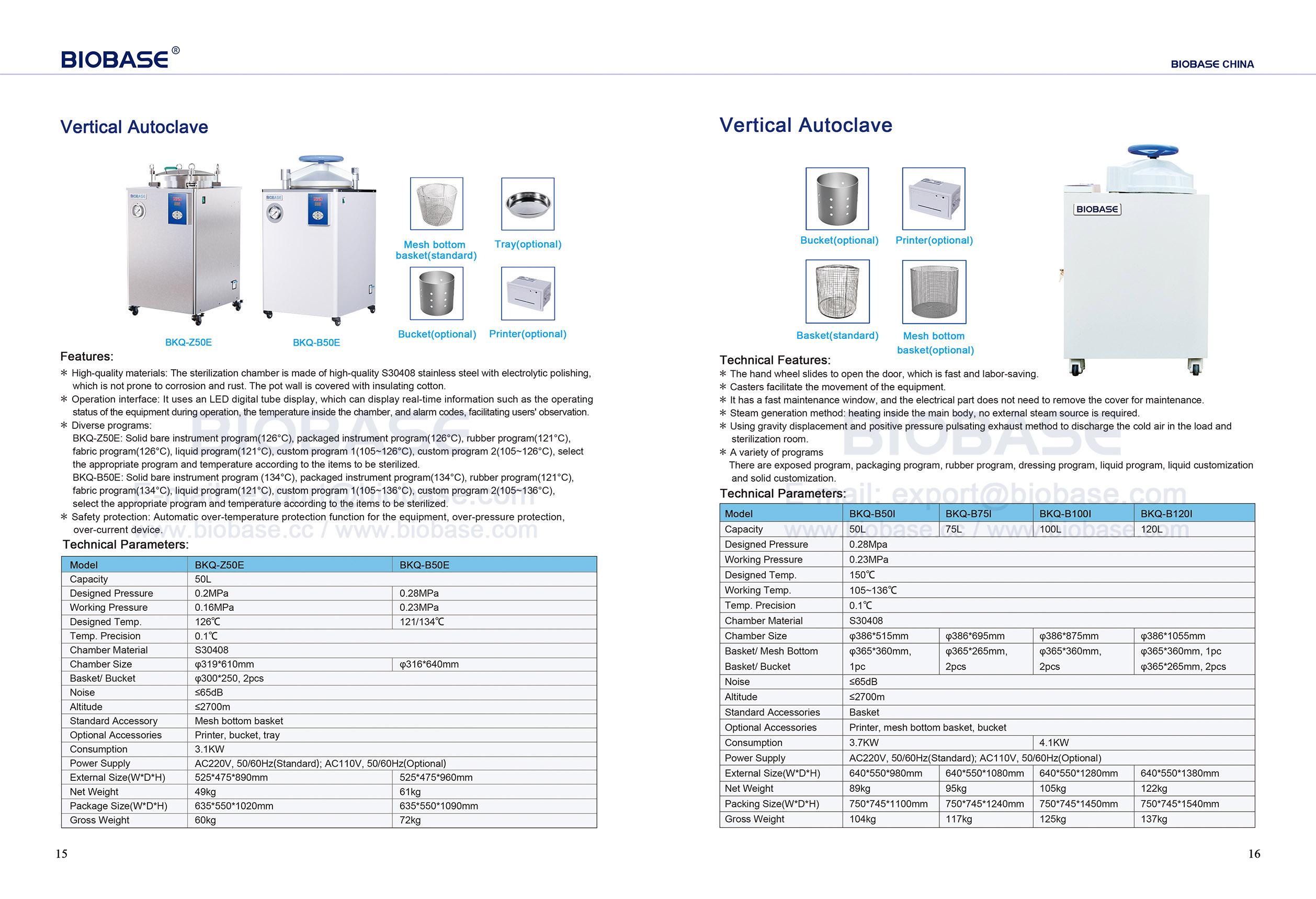 15-16 autoclave vertical
