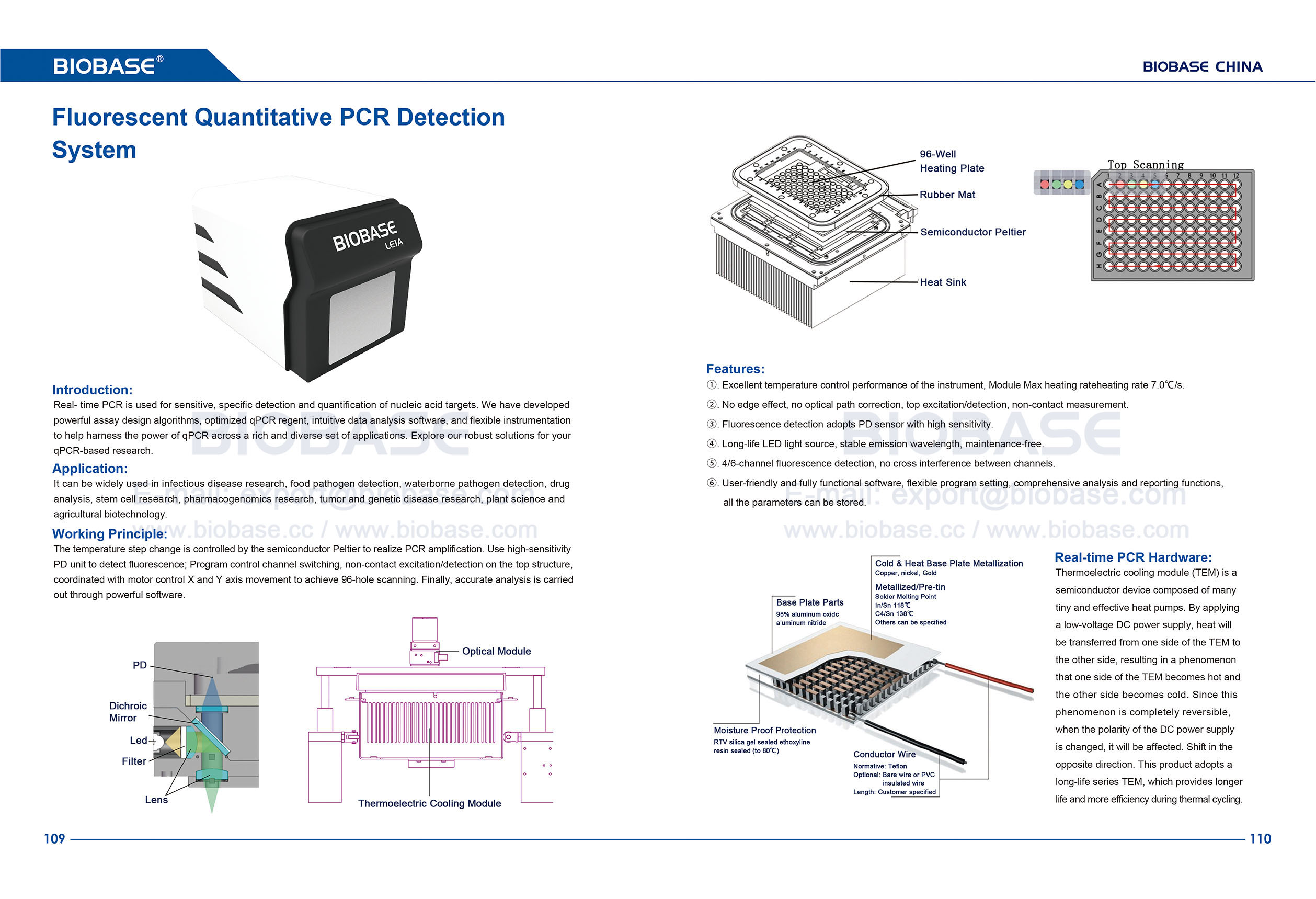 109-110 Sistema de detecci&oacute;n cuantitativa fluorescente 
