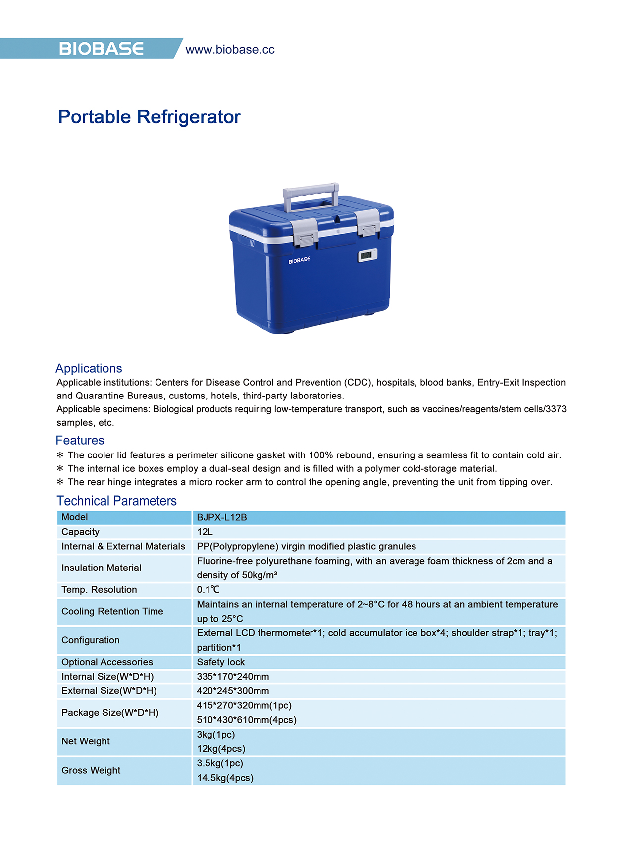 Refrigerador port&aacute;til